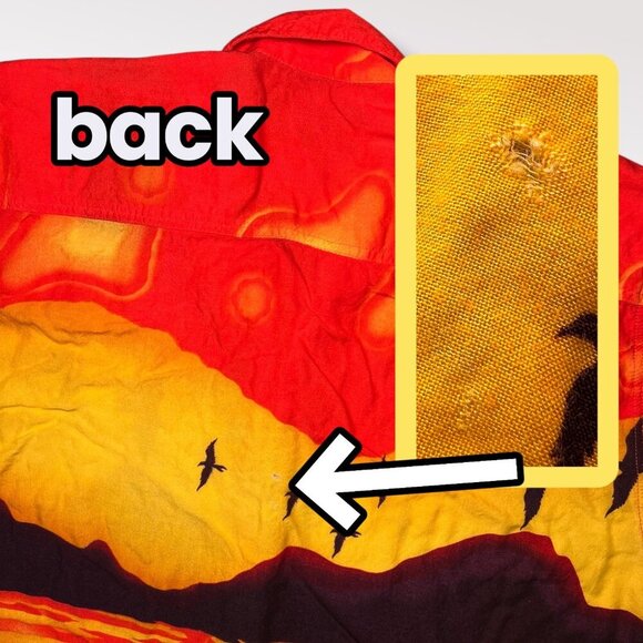 Vintage Wingo Hawaiian Sunset Rayon Shirt XL - Picture 9 of 10